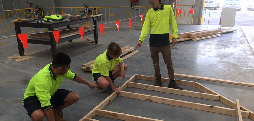 Skill Hire apprentices during their pre-apprenticeship program